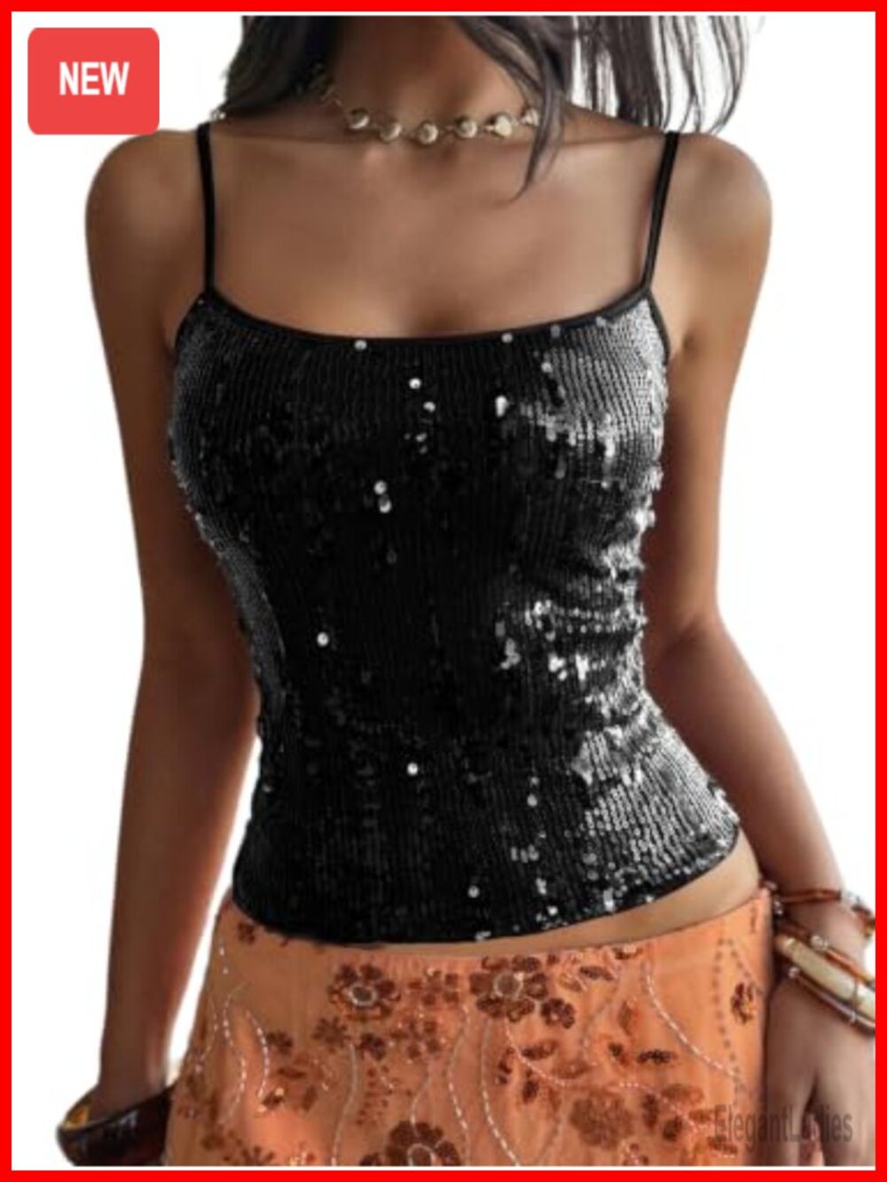 Sequin Tank Top Party Club Rave Outfit